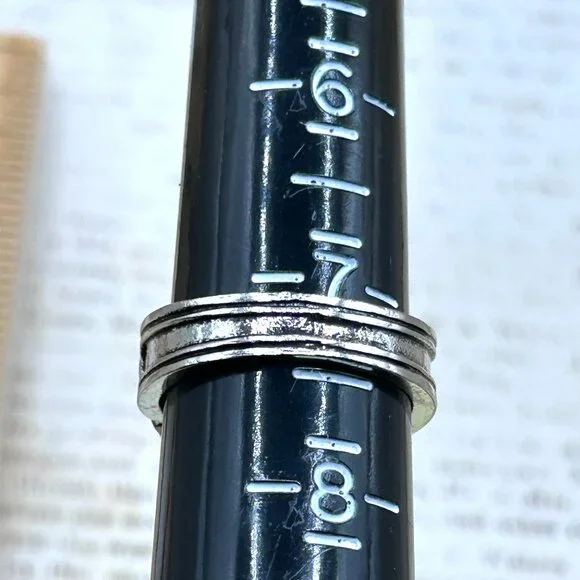 Silver Gold Mushroom Wide Band Ornate Ring Fantasy Cottagecore Botanical Theme - Picture 4 of 13